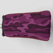 Tyrian Paarse Monocolor Camo Golfheadcover (Voorkant)