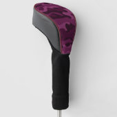 Tyrian Paarse Monocolor Camo Golfheadcover (Schuin)