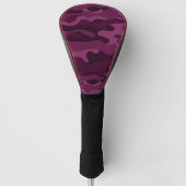 Tyrian Paarse Monocolor Camo Golfheadcover (Voorkant)