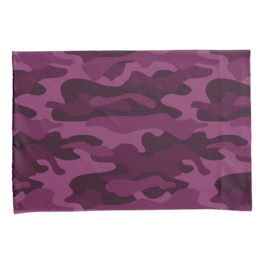 Tyrian Paarse Monocolor Camo Kussensloop (Voorkant-Rechts)