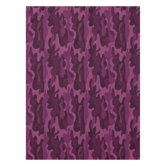 Tyrian Paarse Monocolor Camo Tafelkleed (Voorkant)