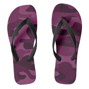Tyrian Paarse Monocolor Camo Teenslippers