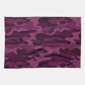 Tyrian Paarse Monocolor Camo Theedoek (Horizontaal)