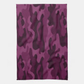 Tyrian Paarse Monocolor Camo Theedoek (Verticaal)