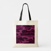 Tyrian Paarse Monocolor Camo Tote Bag (Achterkant)