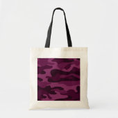 Tyrian Paarse Monocolor Camo Tote Bag (Voorkant)