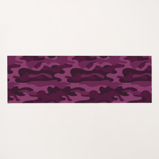 Tyrian Paarse Monocolor Camo Yogamat (Achterkant (horizontaal))