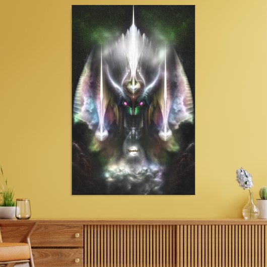 Tyrinan The Horikin God of War Canvas print (Insitu (Woonkamer))