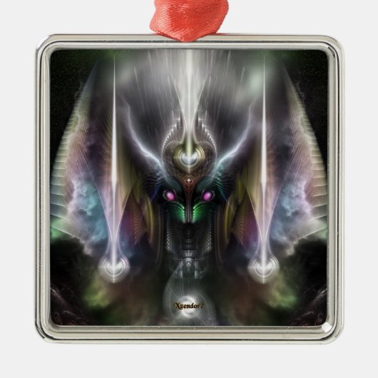 Tyrinan The Horikin God of War Metalen Ornament (Voorkant)