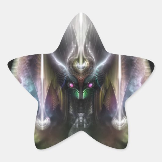 Tyrinan The Horikin God of War Ster Sticker (Voorkant)
