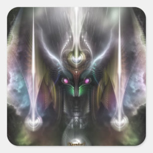 Tyrinan The Horikin God of War Vierkante Sticker
