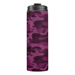 Tyrische Paarse Eenkleurige Camo Thermosbeker