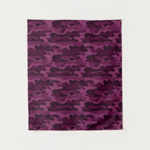 Tyrische Paarse Eenkleurige Camo Wandkleed