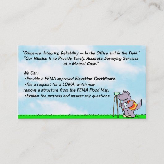 tyrmaybc5dec2013 tyr may visitekaartje t-rex (Voorkant)