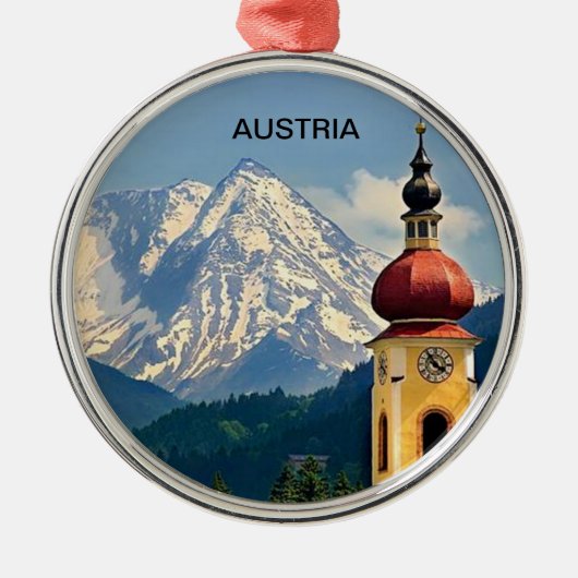 TYROL, OOSTENRIJK METALEN ORNAMENT (Voorkant)