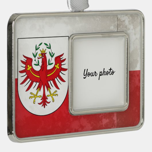 Tyrol Verzilverd Omlijst Ornament (Rechts)