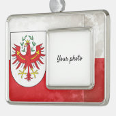 Tyrol Verzilverd Omlijst Ornament (Links)