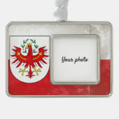 Tyrol Verzilverd Omlijst Ornament (Voorkant)