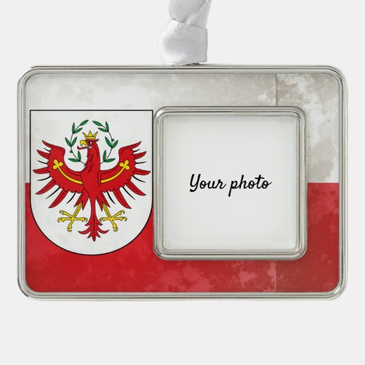 Tyrol Verzilverd Omlijst Ornament (Voorkant)