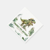 Tyronasaurus Rex Dinosaur Birthday Party Servet (Hoek)