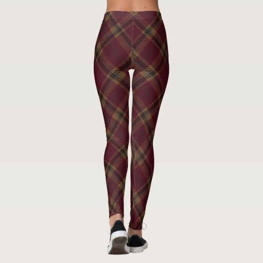 Tyrone County Argyle Tartan Pattern Leggings (Achterkant)