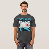 Tyrone PA - Hub of the Highways T-shirt (Voorkant volledig)