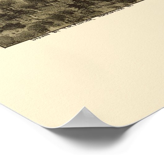 Tyrone, PA Panorama Map - 1895 Poster (Hoek)