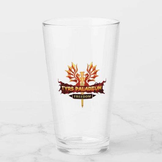 Tyrs Paladium Logo Bierglas Glas (Voorkant)
