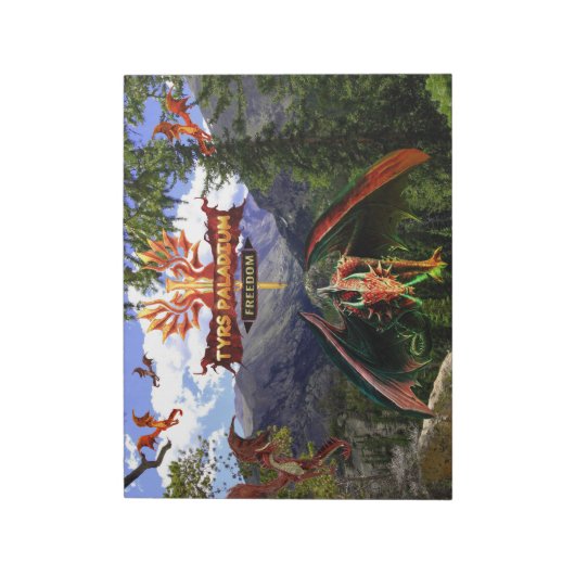 Tyrs Paladium Red Dragons Notitieblok (Linkerzijde)