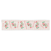 TySantaSaurus Christmas Personalize 14 x 72 Korte Tafelloper (Horizontaal)
