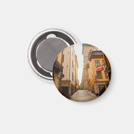 Tyska Brinken, Gamla Stan, Old Town, Stockholm Magneet (Voorkant / Achterkant)