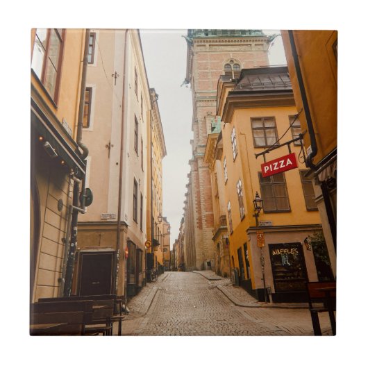 Tyska Brinken, Gamla Stan, Old Town, Stockholm Tegeltje (Voorkant)
