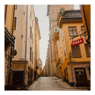 Tyska Brinken, Gamla Stan, Oude Stad, Stockholm Perfect Poster