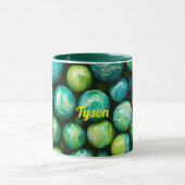 TYSON ~ Mok gepersonaliseerd ~ Green Marbles ~ (Midden)