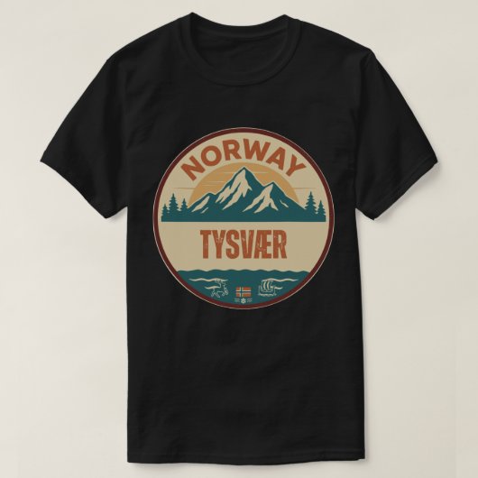 Tysvær, Noorwegen Norway T-shirt (Design voorkant)