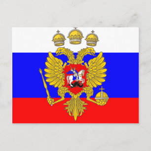 Tzar van Muscovia, Russische vlag Briefkaart