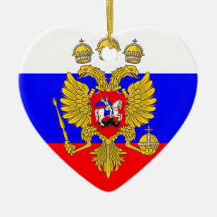 Tzar van Muscovia, Russische vlag Keramisch Ornament
