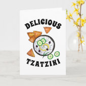Tzatziki Grieks Meze Dip Mediterranean Food Grieke Kaart (Gele Bloem)
