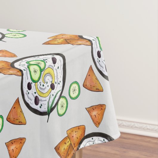 Tzatziki Grieks Meze Dip Mediterranean Food Grieke Tafelkleed (Voorbeeld)