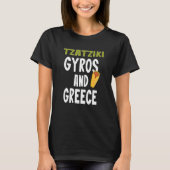 Tzatziki Gyros en Griekenland Grieks T-shirt (Voorkant)