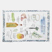 Tzatziki Waterverf Recipe Heirloom Tea Towels Theedoek (Horizontaal)