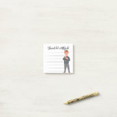 Tzedaka Mitzvah Notities - Jongen die Tzedaka geve Post-it® Notes (Op bureau)