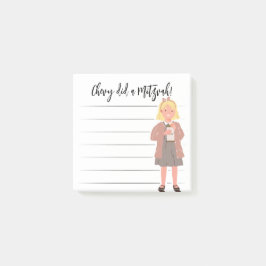 Tzedaka Mitzvah Notities - Meisje Giving Tzedaka Post-it® Notes