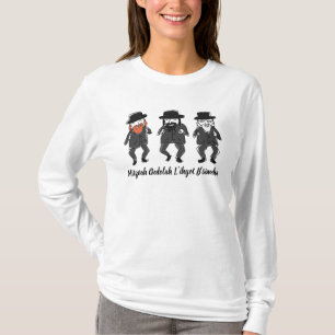Tznius Dansende Rabbijnen T-shirt Dames Lange Mouw