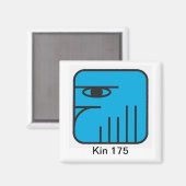 Tzolkin Aguia Azul Kin 175 Magneet (Voorkant / Achterkant)