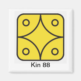 Tzolkin Estrela Amarela Kin 88 Magneet