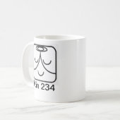 Tzolkin Mago Branco Kin 234 Koffiemok (Voorkant links)