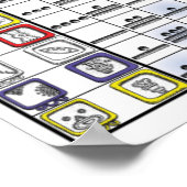 Tzolkin Tonalpohualli Calendar (without key) Poster (Hoek)