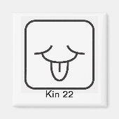 Tzolkin Vento Branco Kin 22 Magneet (Voorkant)