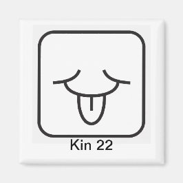 Tzolkin Vento Branco Kin 22 Magneet